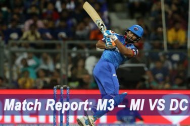 IPL 2019 Match Report M3 – MI VS DC