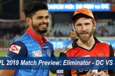 IPL 2019 Match Preview Eliminator - DC VS SRH