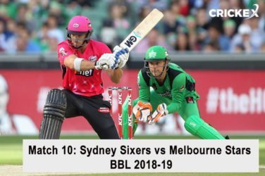 Sydney Sixers vs Melbourne Stars