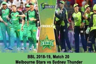 Melbourne Stars vs Sydney Thunder
