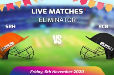 IPL 2020 Eliminator SRH VS RCB Prediction
